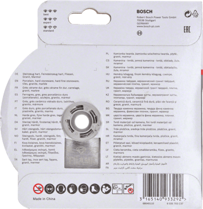Bosch-Diamanttrennscheibe X-LOCK Best for Ceramic Extra Clean Turbo 125x1,4x7mm 