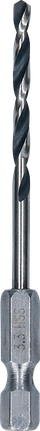 Bosch HSS PointTeQ Sechskantbohrer 3,3 mm zum Bohren von Metall.
