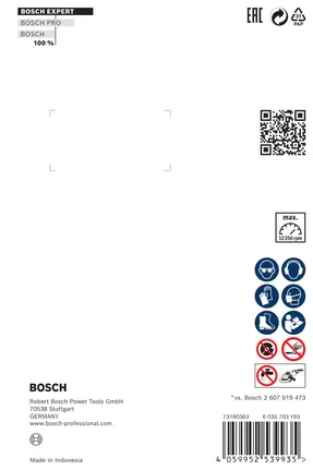 Bosch EXPERT HardCeramic X-LOCK Diamant-Trennscheibe 125×22,23×1,4×10 mm.