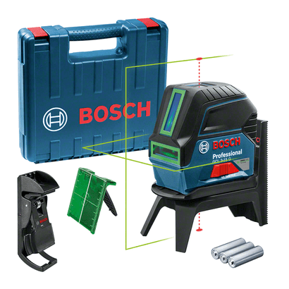 Bosch Linienlaser GCL 2-15G mit grünen Laserlinien 