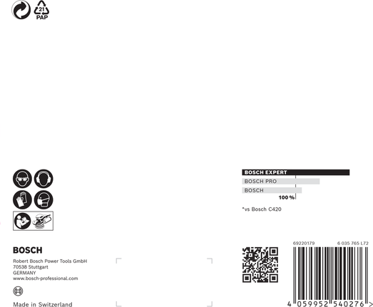 Bosch EXPERT M480 Schleifnetz 150 mm G 80 5-tlg.