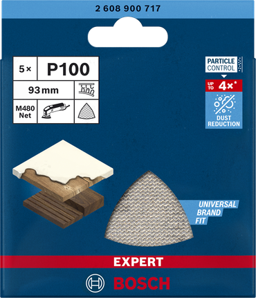 Bosch EXPERT M480 Schleifnetz 93 mm P100.