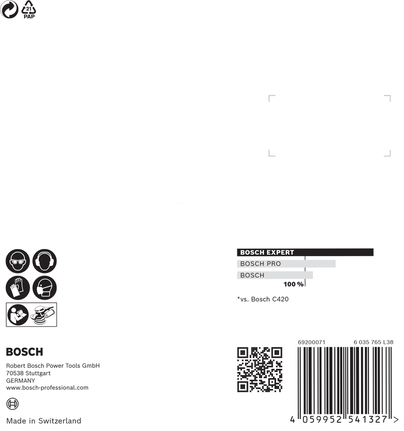 Bosch EXPERT C470 115 mm Schleifpapier, Körnung 40.