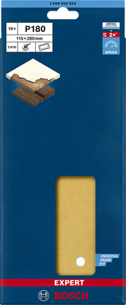 Bosch C470 115×280mm P180 Schleifpapier.