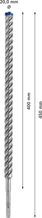 Bosch EXPERT SDS plus-7X Bohrer 20 x 400 x 450 mm.