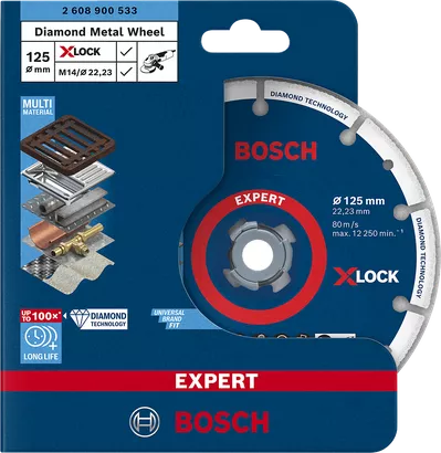 Diamond X-LOCK-Trennscheibe Metal - EXPERT Wheel, mm Professional Bosch 125