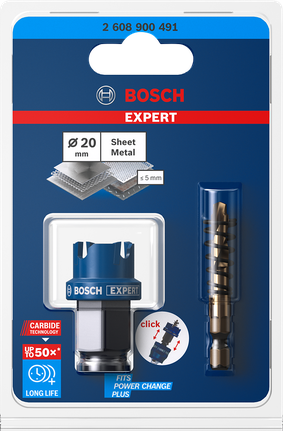 20-mm-Blechlochsäge von Bosch .