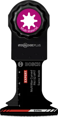 Bosch EXPERT MultiMax PAII 52 APIT Multitool-Klinge für verschiedene Materialien.