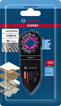 Bosch EXPERT AVZ 32 RT4 Hartmetall-Multitool-Schleifplatte.