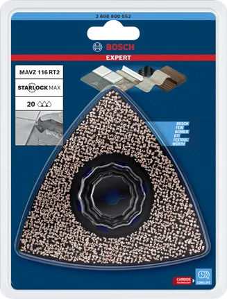 Bosch EXPERT Schleifplatte MAVZ 116 RT2 Hartmetallkörnung 116 mm.