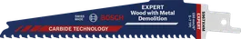 Bosch EXPERT Säbelsägeblatt für Holz- und Metallabbruch.