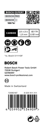 Bosch EXPERT Holz- und Metallabbruch S1167XHM, 10-teiliges Sägeblattpaket.