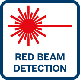 Erkennung roter Laserstrahlen 