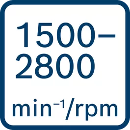  Leerlaufdrehzahl 1.500 – 2.800 min⁻¹