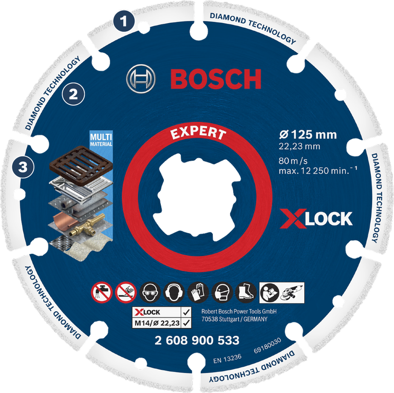 EXPERT Diamond 125 Metal mm - Bosch X-LOCK-Trennscheibe Professional Wheel,