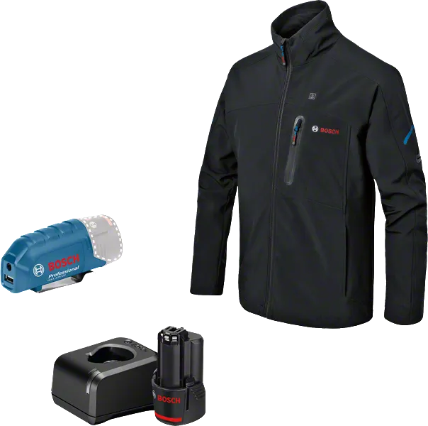Bosch Heizjacken-Set mit Akku und Ladegerät.
