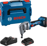 Bosch GNA 18V-16 Akku-Knabber mit Koffer und Ladegerät.