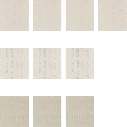 Bosch EXPERT M480 Schleifnetz-Set, offenes Netz, verschiedene Körnungen.