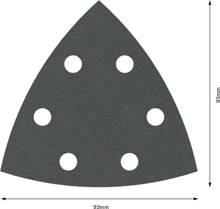 Bosch PRO F355 Schleifblatt 93mm G180 mit 6 Löchern.