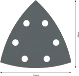 Bosch PRO F355 93 mm Schleifblatt, Körnung 600.