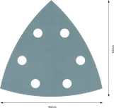 Bosch PRO F355 Schleifblatt 93 mm, 1200er Körnung, 6 Löcher.