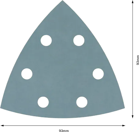 Bosch PRO F355 Schleifblatt 93 mm, 1200er Körnung, 6 Löcher.