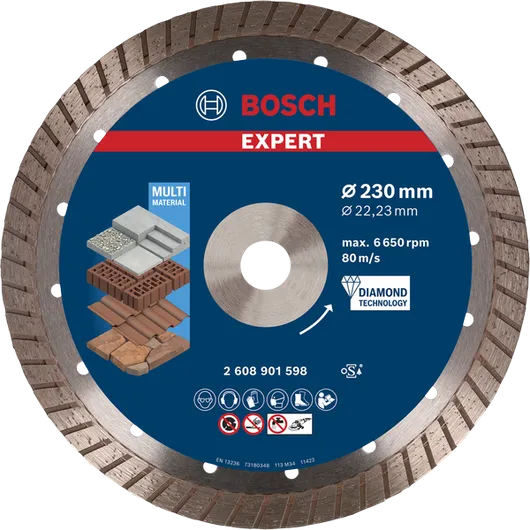 Bosch EXPERT MultiMaterial Diamant-Trennscheibe 230mm.