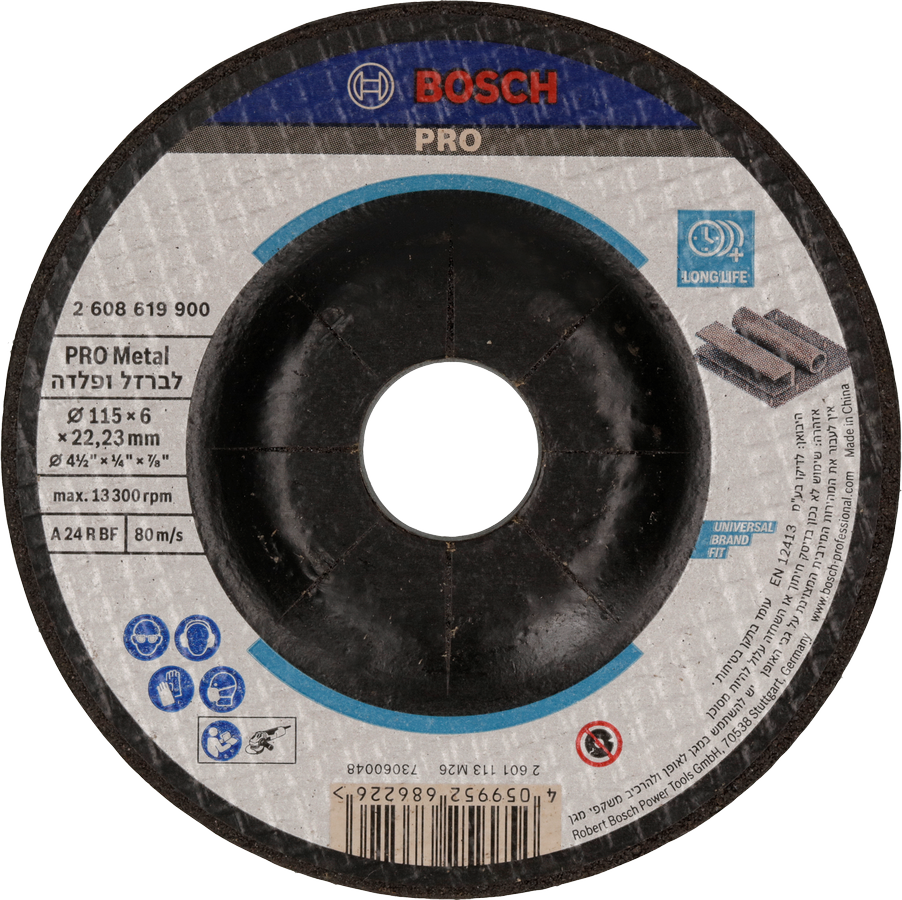 Bosch PRO Metall-Schleifscheibe 115 x 6 x 22,23 mm.