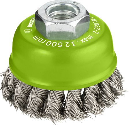 Bosch PRO Edelstahl-Topfbürste, schwer, 65 mm.