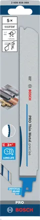 Bosch PRO Thin Metal Präzisions-Sägeblatt S1137EAF BIM, 5er-Pack.