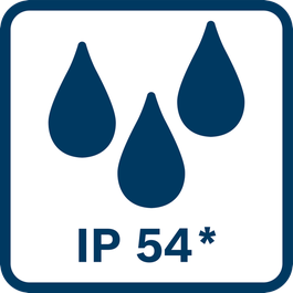 Клас захисту IP54 при роботі від акумулятора і закритому корпусі