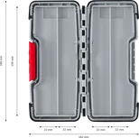 Bosch PRO Tough Box Kleines Zubehörfach geöffnet.