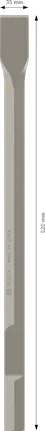 Bosch PRO HEX 28-4C Flachmeißel 35x520 mm.
