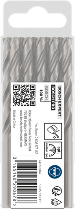 Bosch PRO Metal HSS-G 6,2 mm Spiralbohrer, 10er-Pack.