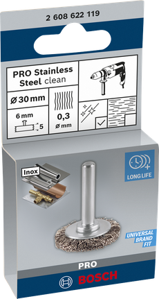 Bosch PRO Edelstahl-Speichenrad 30×0,3 mm.