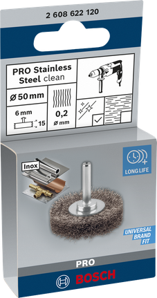 Bosch PRO Edelstahl-Speichenrad 50×0,2 mm.
