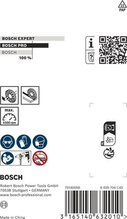 Bosch PRO Edelstahl-Reinigungsdrahtrad 70 x 0,3 mm, gerader Schaft.
