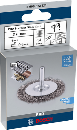 Bosch Edelstahl-Speichenrad 70×0,3 mm.