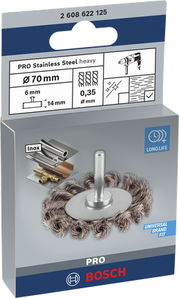 Bosch PRO Edelstahl-Speichenrad 70×0,35 mm.