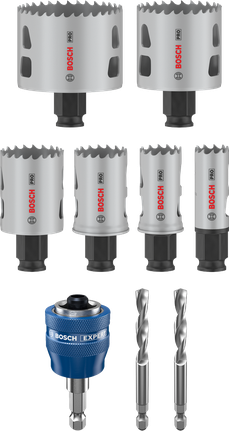 Bosch PRO Multi Material PC Plus Lochsägen-Set, 9-teiliges Sortiment.