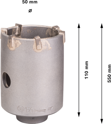 Bosch PRO SDS plus-5 Kernfräser 50 mm Durchmesser 6-Zahn.