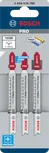 Bosch PRO Plastics PMMA Clean T102BF Stichsägeblätter, Packung.