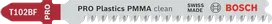 Bosch PRO Plastics PMMA Clean T102BF Stichsägeblatt.