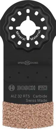 Bosch PRO AIZ 32 RT5 Multitool-Klinge mit Hartmetallkante.