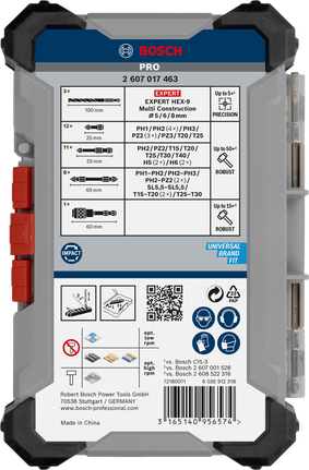 Bosch PRO Impact Schrauber- und Multi-Baubohrer-Kombinationsset, 35-teilig.