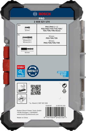 Bosch PRO Impact Schrauberbit-Set 20-tlg.