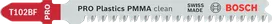 Bosch PRO Plastics PMMA Clean T102BF Stichsägeblatt.