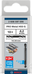 Bosch PRO Metal HSS-G Doppelbohrer-Set 4,2 mm.