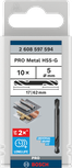 Bosch PRO Metal HSS-G Doppelbohrer 5 mm.
