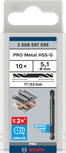 Bosch PRO Metal HSS-G Doppelbohrer 5,1 mm.